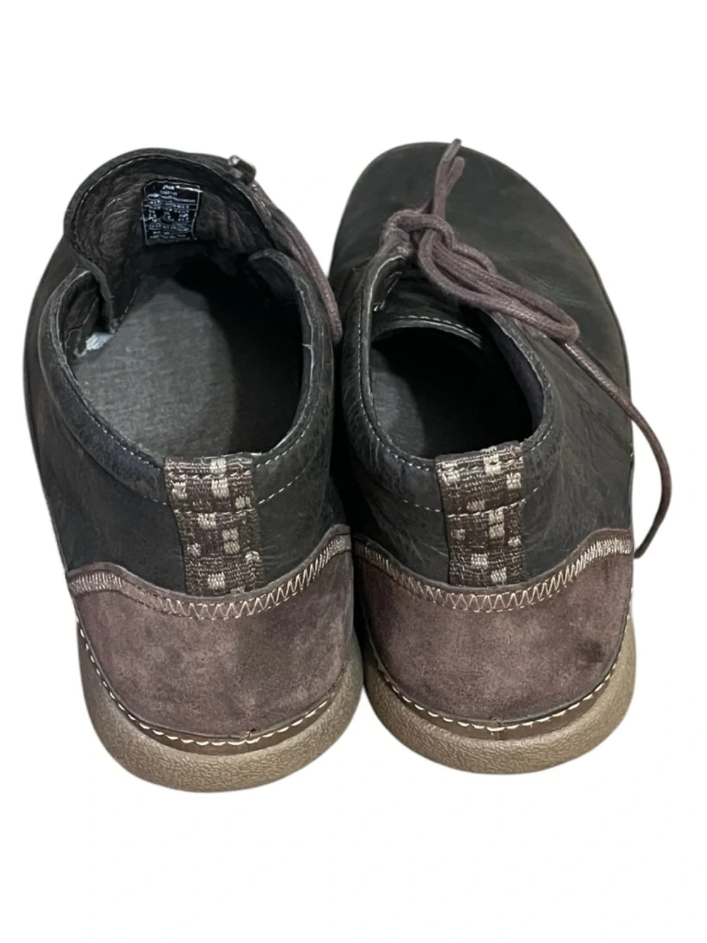 Chaco Men's Black Leather Chukka Boots with Brown Welt